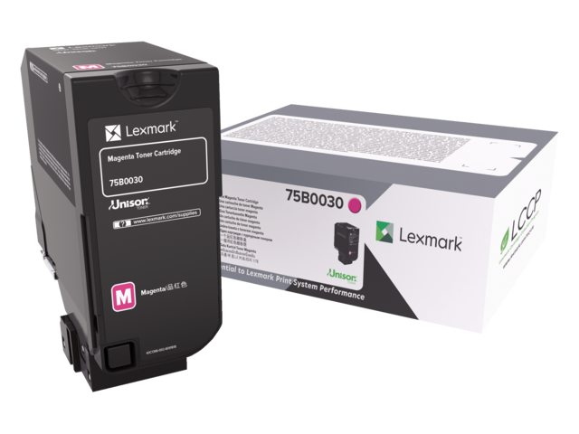 Tonercartridge Lexmark 75B0030 rood