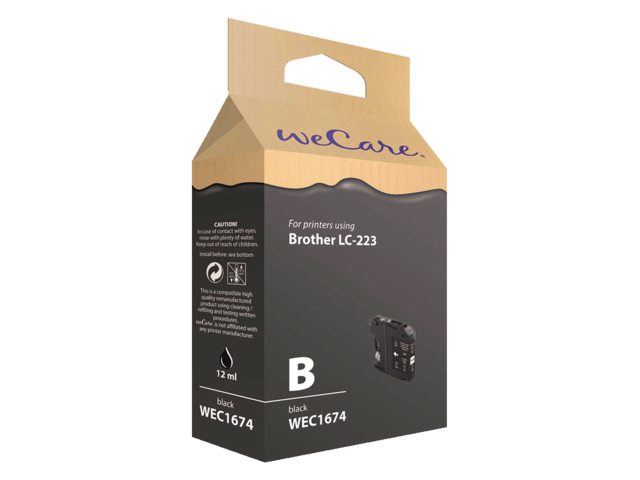 Inkcartridge Wecare Brother LC-223 zwart