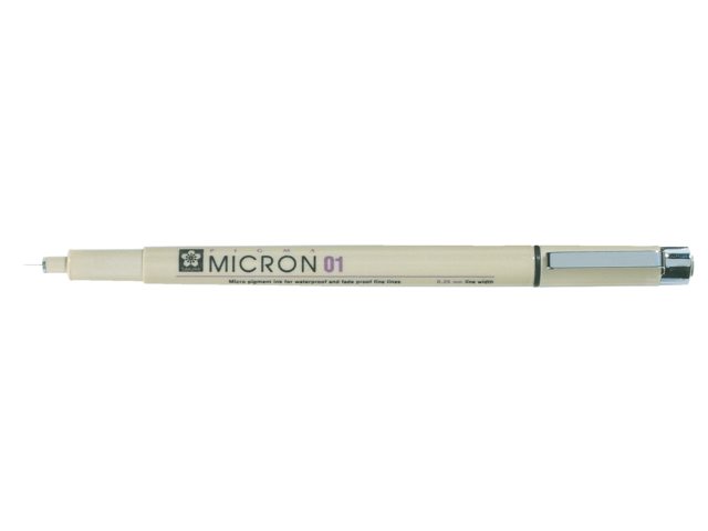 Fineliner Sakura pigma micron zwart 0.25mm