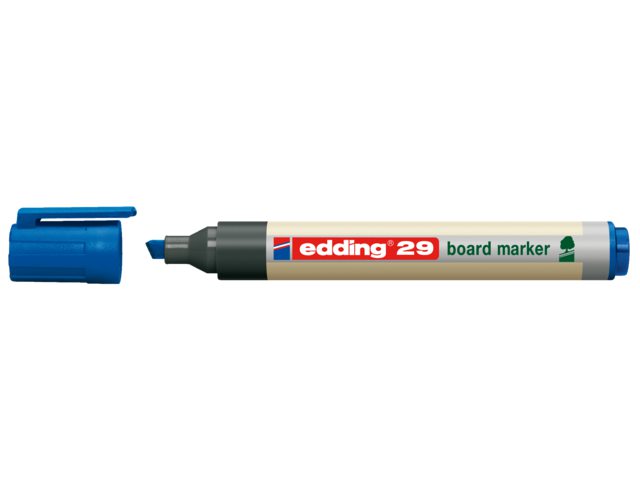 Viltstift edding 29 whiteboard Eco schuin blauw 1-5mm