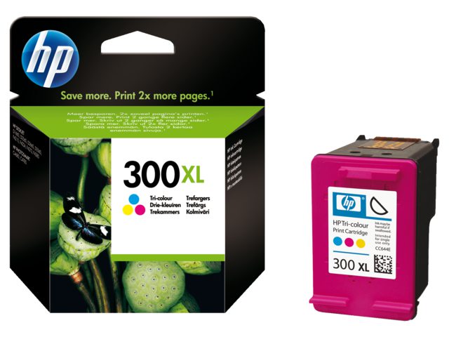 Inkcartridge HP CC644E 300XL kleur HC