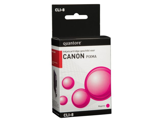 Inkcartridge Quantore Canon CLI-8 rood+chip