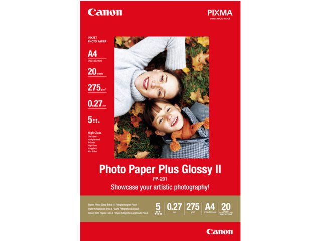 Inkjetpapier Canon PP-201 A4 260gr glans 20vel