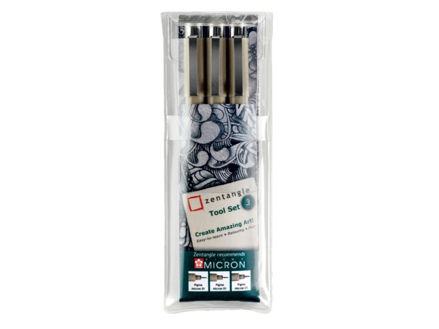 Zentangle tool set 3delig