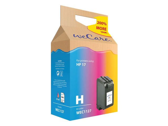 Inkcartridge Wecare HP C6625A 17 kleur
