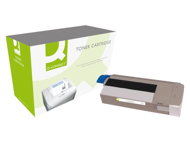 Tonercartridge Q-Connect OKI 44318608 zwart