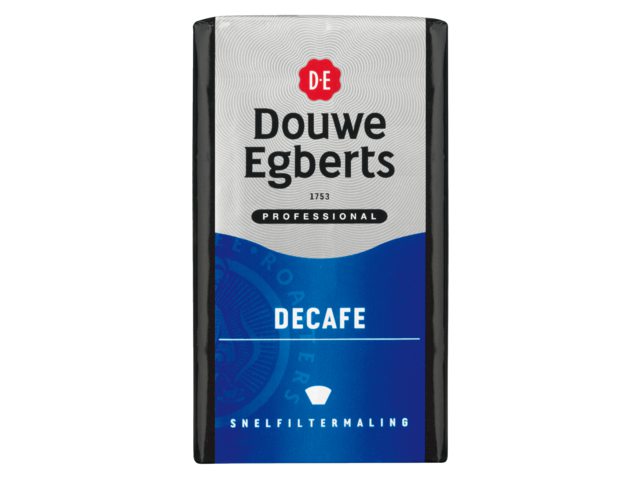 Koffie Douwe Egberts snelfiltermaling Decafe 250gr