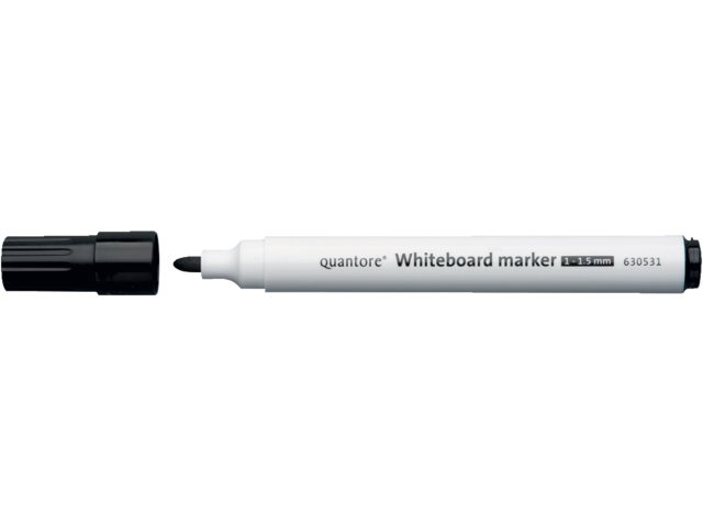 Whiteboardstift Quantore rond 1-1.5mm zwart