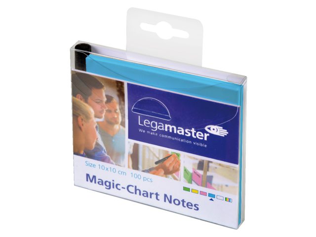 Magic-chart notes Legamaster 10x10 cm blauw