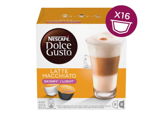 Koffie Dolce Gusto Latte Machiato Light 16 cups voor 8 kop