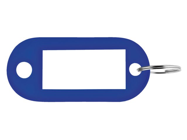Sleutellabel Pavo kunststof donkerblauw