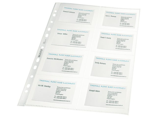 Showtas Leitz 4758 11-gaats voor 8 visitekaartjes