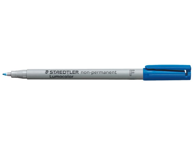 Viltstift Staedtler OHP Lumocolor F316 non perm. blauw