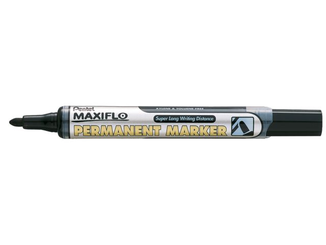 Viltstift Pentel NLF50 maxiflo rond zwart 1.5-3mm