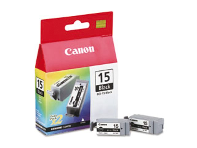 Inkcartridge Canon BCI-15 zwart 2x