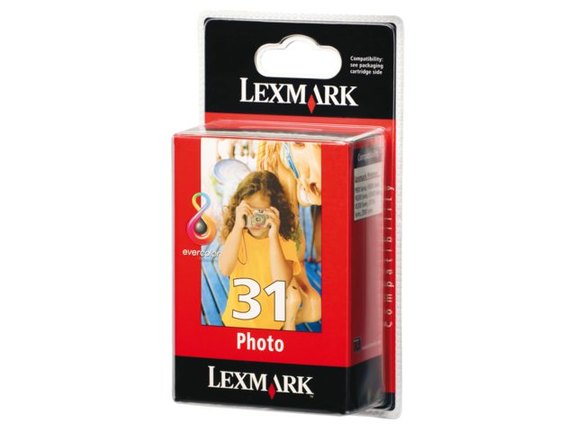 Inkcartridge Lexmark 18C0031E 31 foto kleur