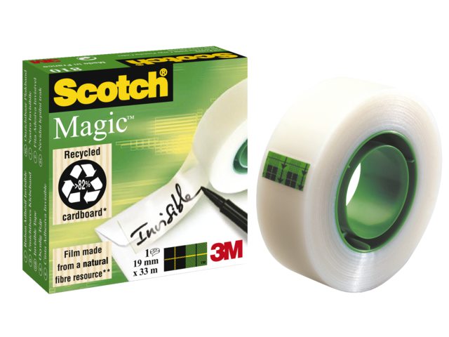 Onzichtbaar plakband Scotch Magic 810 19mmx33m