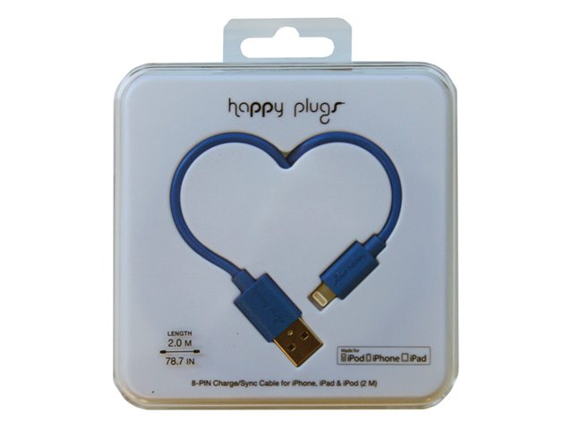 Kabel Hama Happy Plugs USB Lightning 200cm blauw