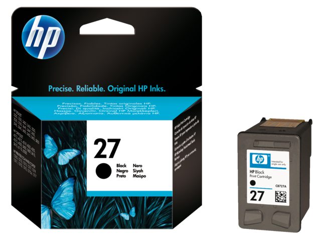 Inkcartridge HP C8727A 27 zwart