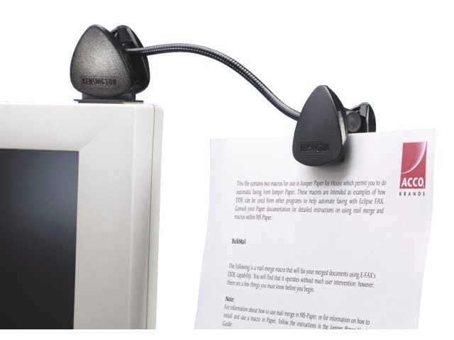 Documentenhouder Kensington flexclip antraciet