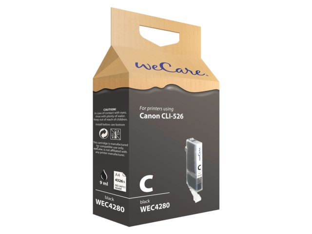 Inkcartridge Wecare Canon CLI-526 zwart