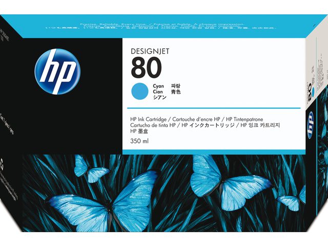 Inkcartridge HP C4846A 80 blauw