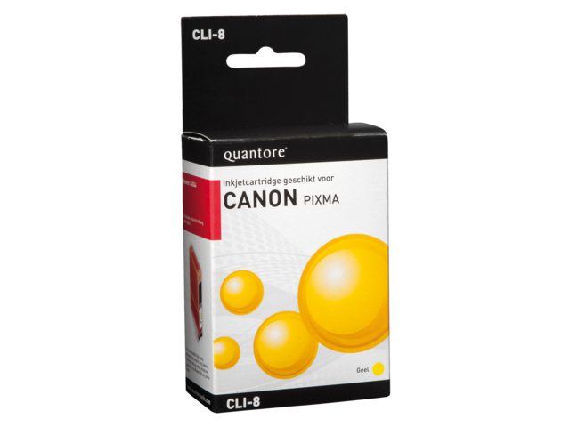 Inkcartridge Quantore Canon CLI-8 geel+chip
