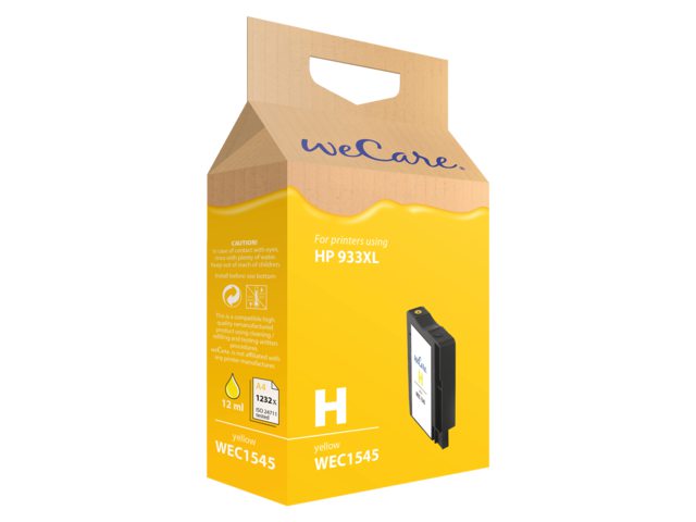 Inkcartridge Wecare HP CN056AE 933XL geel HC