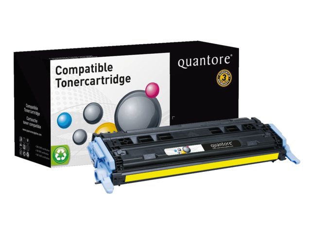 Tonercartridge Quantore HP Q6002A 124A geel