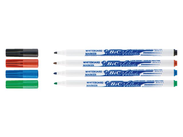 Viltstift Bic 1721 whiteboard rond blauw 1.5mm
