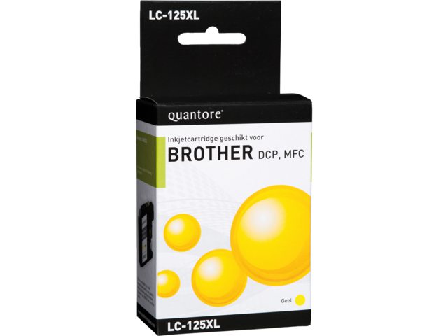 Inkcartridge Quantore Brother LC-125XL geel