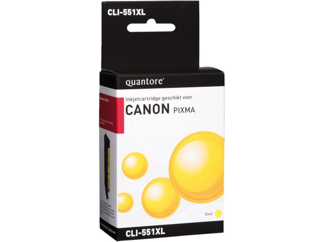 Inkcartridge Quantore Canon CLI-551XL geel