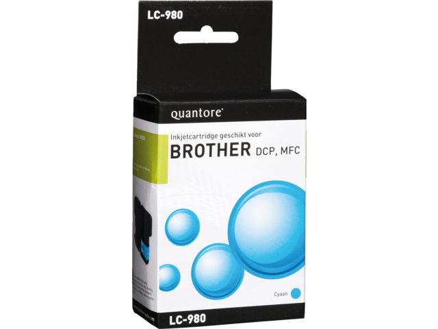 Inkcartridge Quantore Brother LC-980 blauw