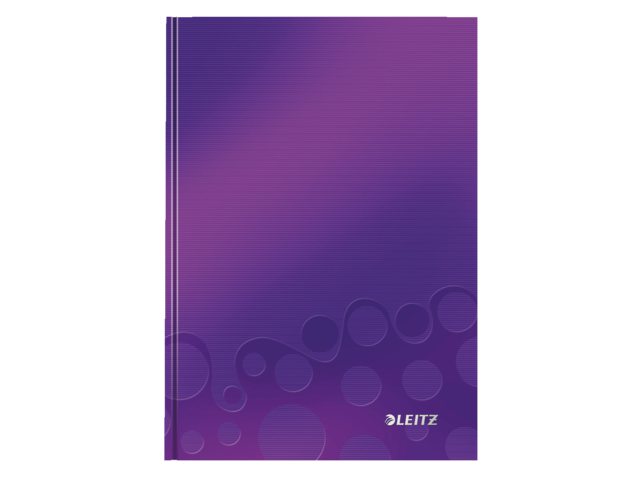 Notitieboek Leitz WOW A5 gelinieerd paars
