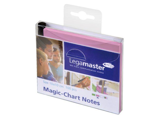 Magic-chart notes Legamaster 10x10 cm roze