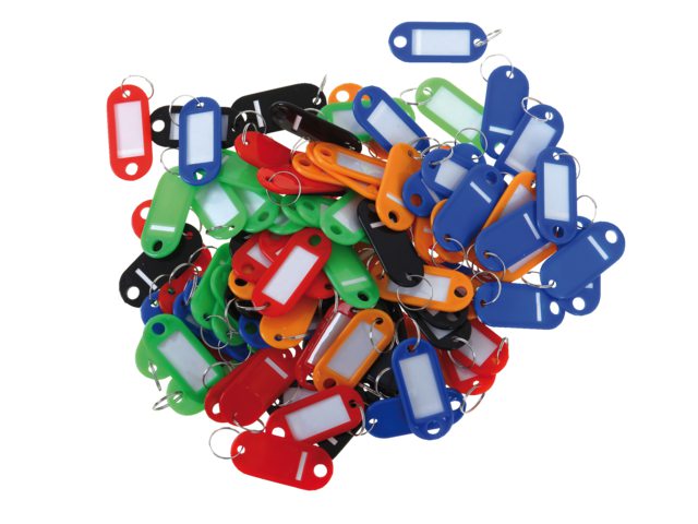 Sleutellabel Pavo kunststof assorti