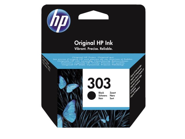 Inkcartridge HP T6N02AE 303 zwart