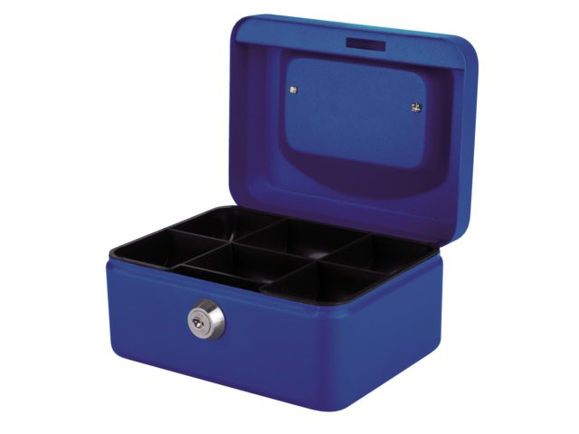 Geldkist Pavo 150x115x80mm blauw