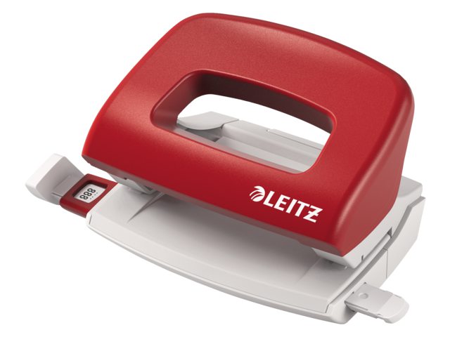 Perforator Leitz 5058 2-gaats 10vel rood