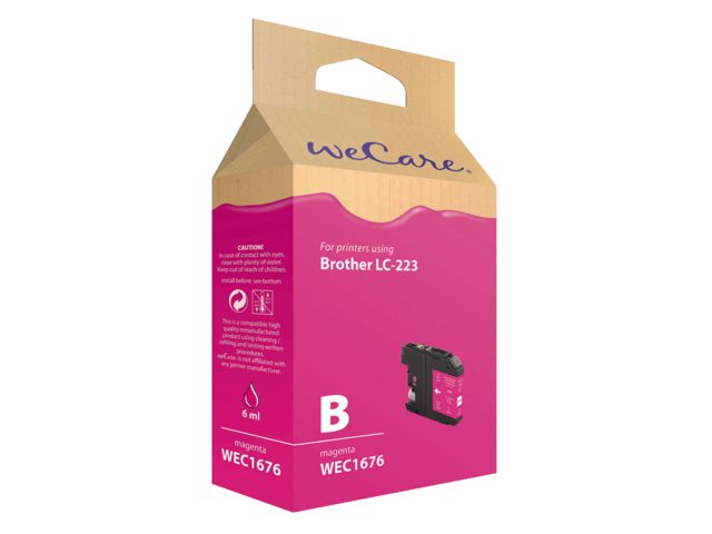 Inkcartridge Wecare Brother LC-223 rood