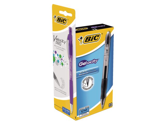 GELSCHRIJVER BIC GELOCITY ZW + 1X GRATIS MATIC POTL