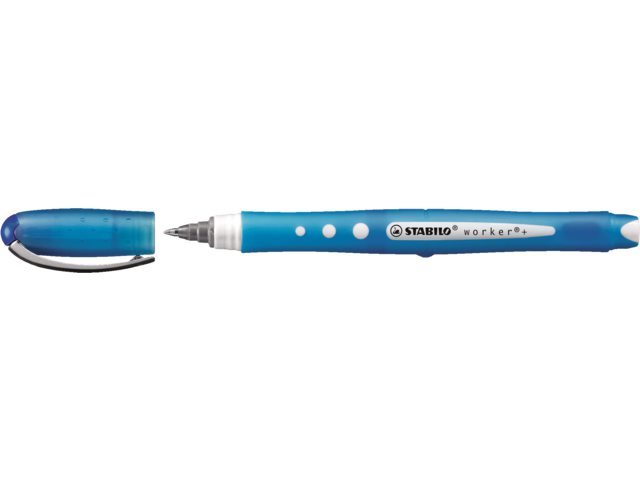 Rollerpen Stabilo Worker Collerful blauw