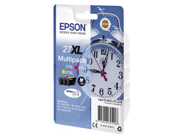 Inkcartridge Epson 27XL T2715  3 kleuren HC