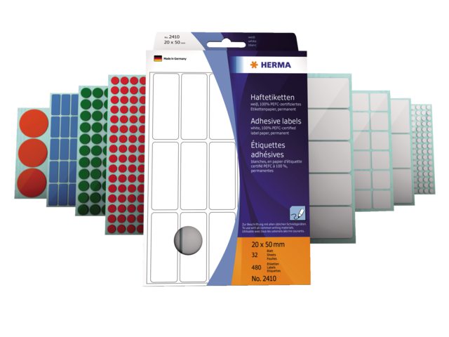 Etiket Herma 2275 rond 32mm groen 480stuks