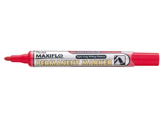 Viltstift Pentel NLF50 maxiflo rond rood 1.5-3mm