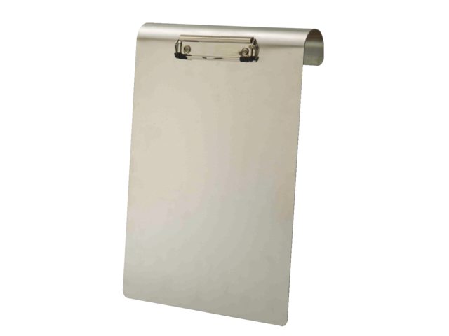 Klembord LPC aluminium A4 staand 120mm met klem+hangbeugel