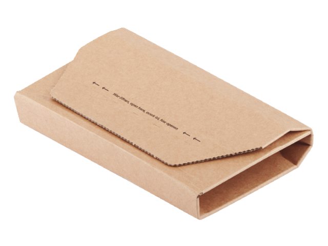 Wikkelverpakking CleverPack cd +zelfkl strip bruin 10stuks