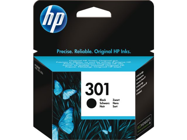 Inkcartridge HP CH561EE 301 zwart