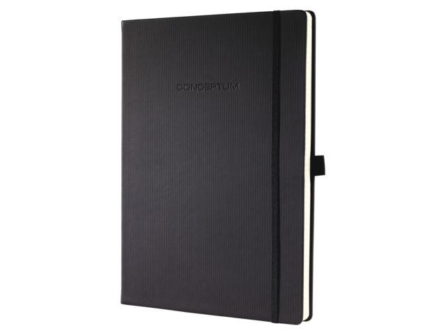 Notitieboek Conceptum CO110 187x270mm zwart blanco