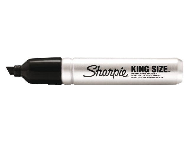 Viltstift Sharpie Pro King schuin zwart 4-7mm